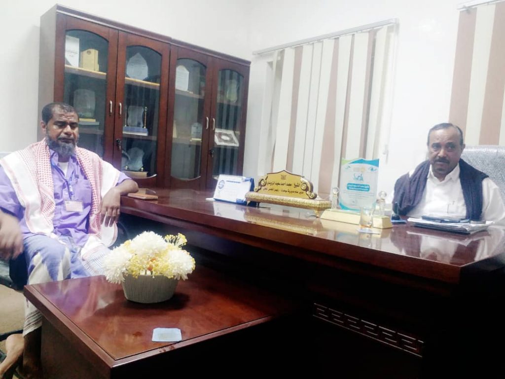  رئيس انتقالي سيحوت يلتقي القائم بأعمال مدير عام مديرية سيحوت