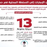 الإمارات تقدم 23مركبة للسلطة المحلية في حضرموت