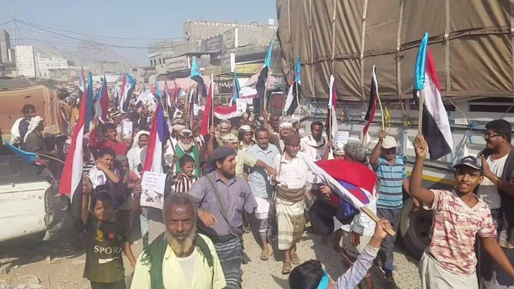 مهرجان جماهيري حاشد بمودية احتفالا بقدوم القوات الجنوبية للمديرية