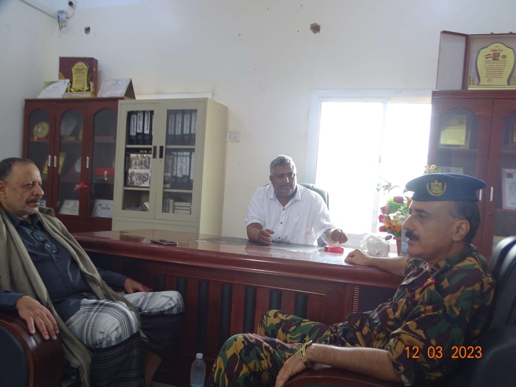 حسن الجابري يلتقي اللواء فضل باعش والعميد صالح السيد