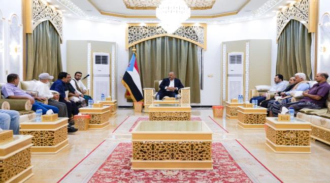 الرئيس عيدروس الزُبيدي : أبوابنا وقلوبنا مفتوحة للجميع والجنوب بكل ولكل أبنائه