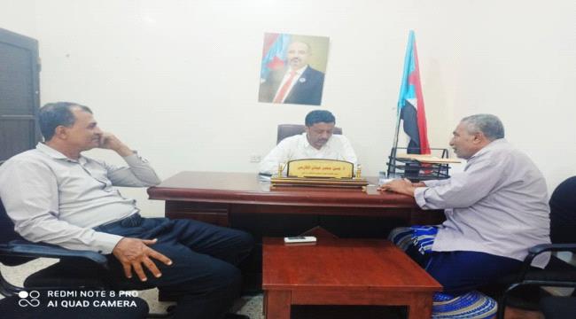 رئيس انتقالي أبين يلتقي رئيس حزب رابطة الجنوب العربي الحر بالمحافظة
