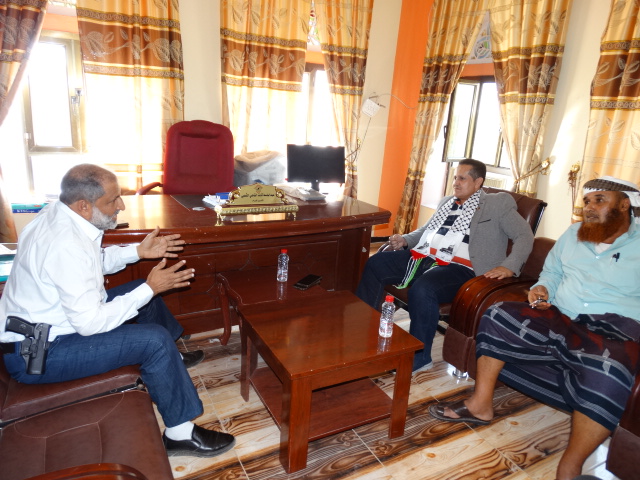 رئيس تنفيذية انتقالي لحج يزور فرع الجهاز المركزي للرقابة والمحاسبة بالمحافظة