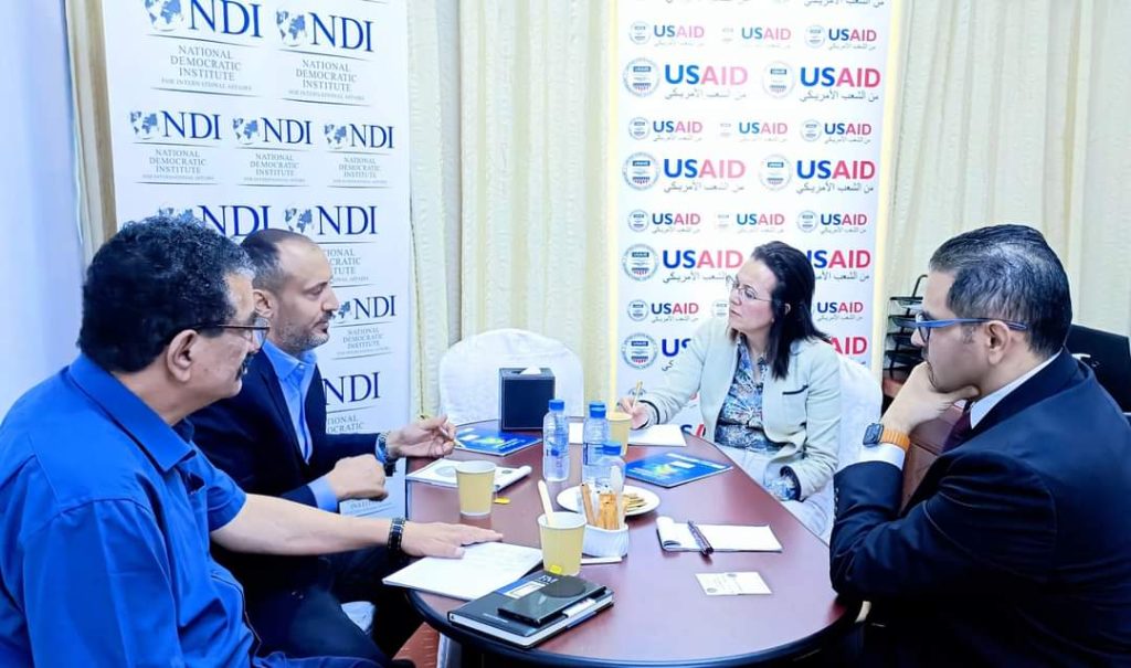 الشرفي يزور مكتب (NDI) ويجدد ترحيب المجلس الانتقالي بأنشطة المنظمات الدولية في الجنوب