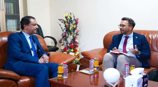 باعوم يلتقي مدير مكتب المبعوث الأممي في العاصمة عدن