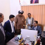 فريق التوعية السياسية يتفقد سير العمل في الهيئة التنفيذية لانتقالي المهرة