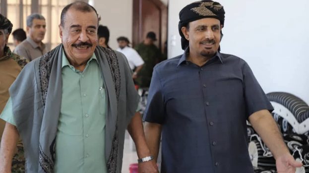 اللواء بن بريك والمحافظ بن ماضي يبحثان جهود توحيد الصف الحضرمي