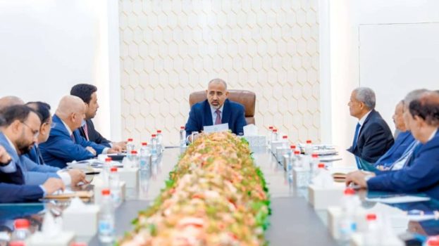 القيادة التنفيذية العُليا تبحث سُبل النهوض بالأوضاع الاقتصادية والخدمية في عموم محافظات الجنوب