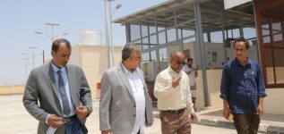 فريق التوجيه والرقابة الرئاسي يزور مستشفى الغيضة المركزي ومستشفى الحميات.