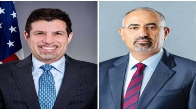 في لقاء جمعه بالسفير الأمريكي.. الرئيس الزُبيدي: توفير الكهرباء ودفع المرتبات أولوية لا تقبل التأجيل