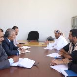 فريق التوجيه والرقابة الرئاسي يلتقي مدير فرع المؤسسة العامة للمياه والصرف الصحي بمحافظة المهرة