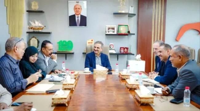 لملس يبحث مع ممثلي يونبس سير العمل في مشروع خط الخمسين