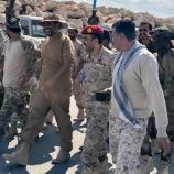 قائد محور الغيضة وقائد اللواء السادس دعم وإسناد يتفقدان القوات العسكرية في ميناء نشطون ويؤكدان جاهزية الوحدات لحماية السواحل والممرات البحرية