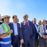 الرئيس القائد عيدروس الزُبيدي يطّلع على سير العمل في مشروع سد حسان بمحافظة أبين