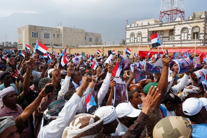 اعتصام أبناء سقطرى للمطالبة بإعلان دولة الجنوب العربي
