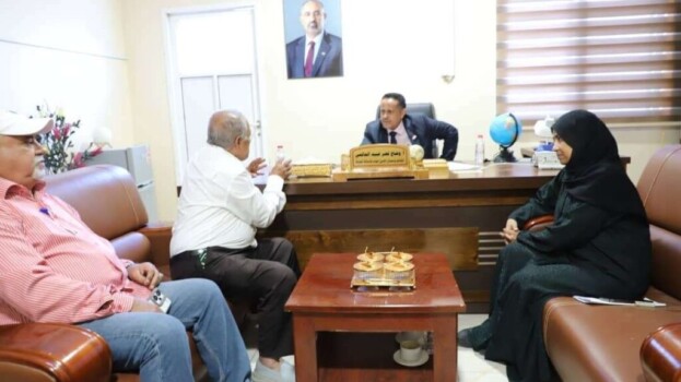 القائم بأعمال الأمين العام يلتقي نقيب الصحفيين والإعلاميين الجنوبيين